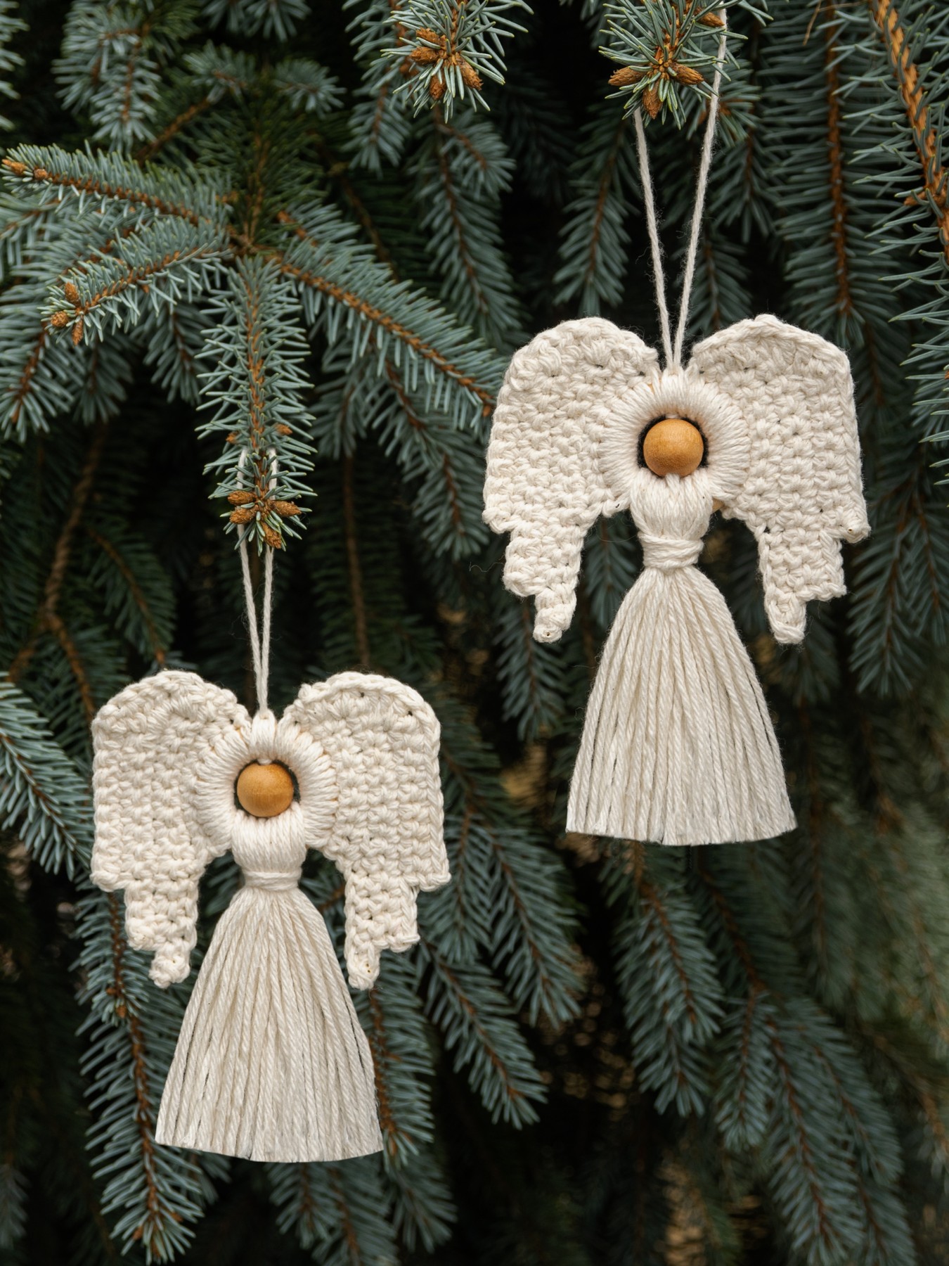 free crochet pattern angel christmas ornament