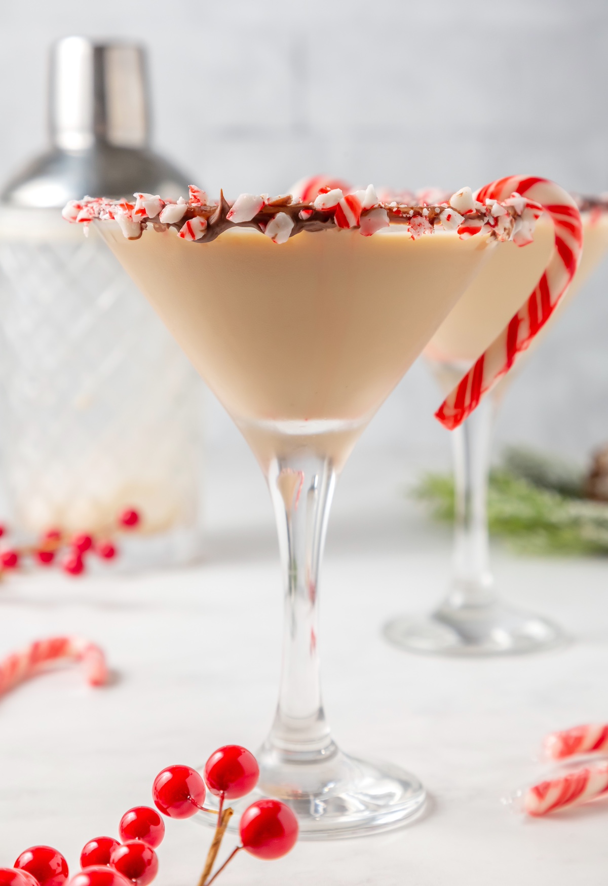 peppermint martini drink