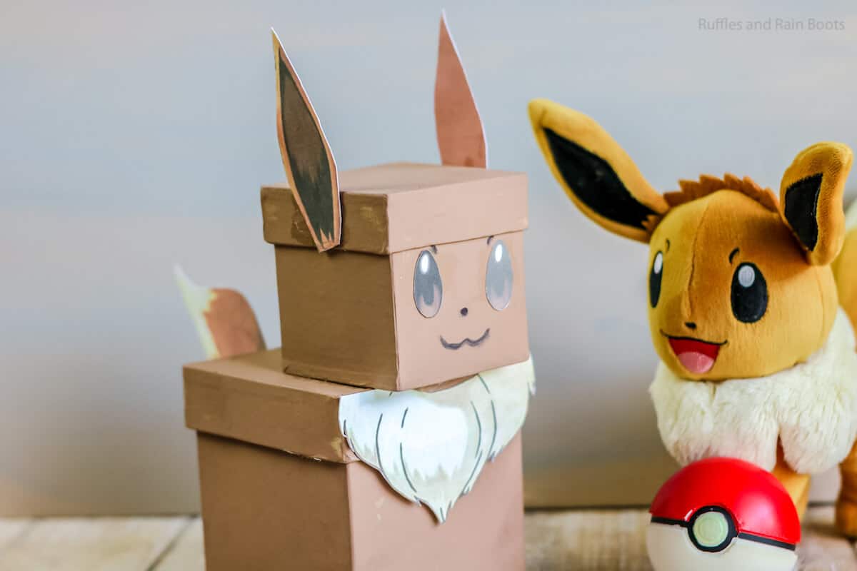 Make This Pokemon Eevee Valentine Box Craft with Your Kid!