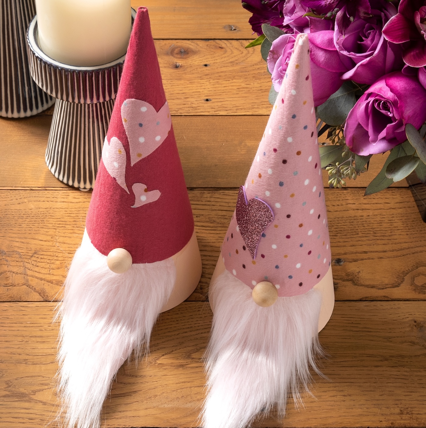 DIY gnomes for Valentine's Day Decor