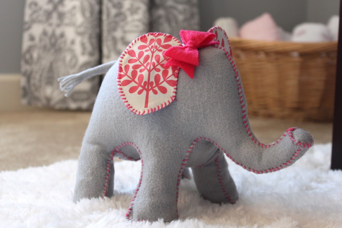 How to Make An Elephant Doorstop (that's too cute for the floor!)