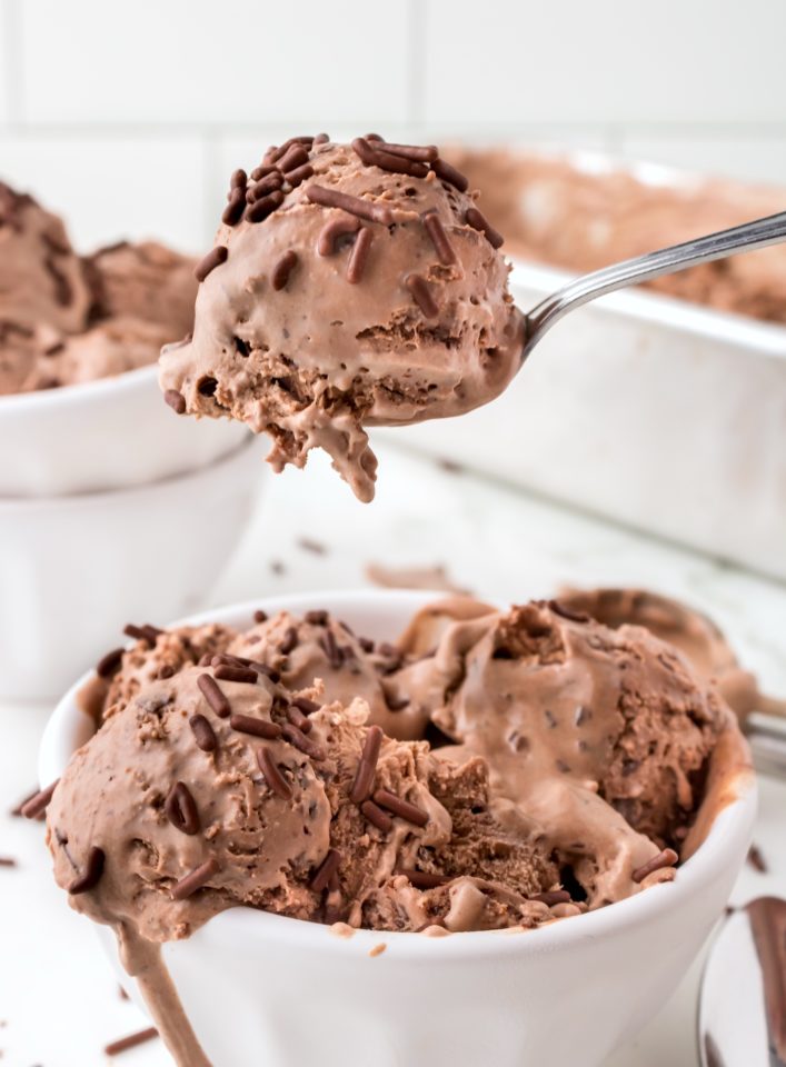 Classic Chocolate Ice Cream (No Churn) - DIY Candy