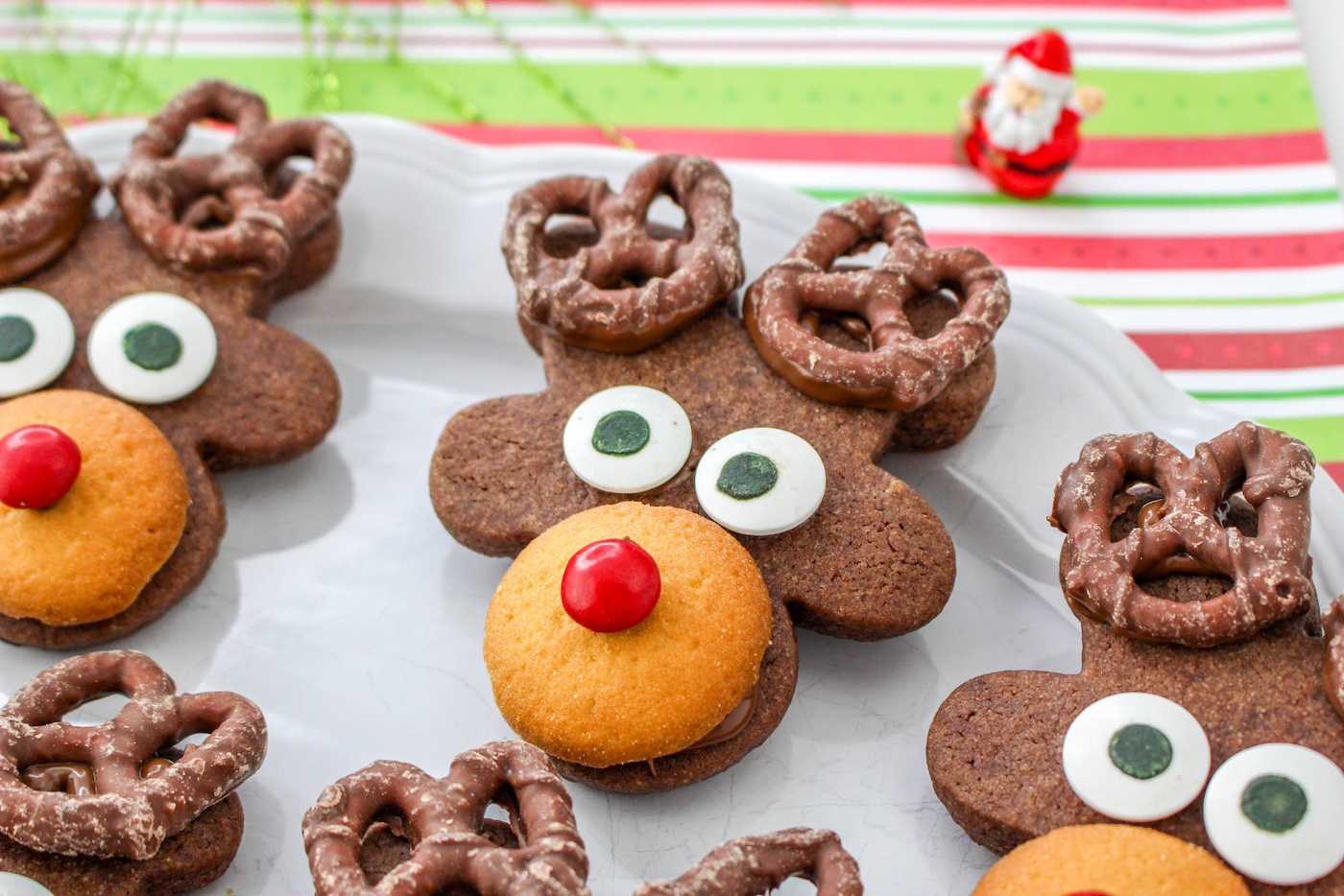 gingerbread man reindeer cookies