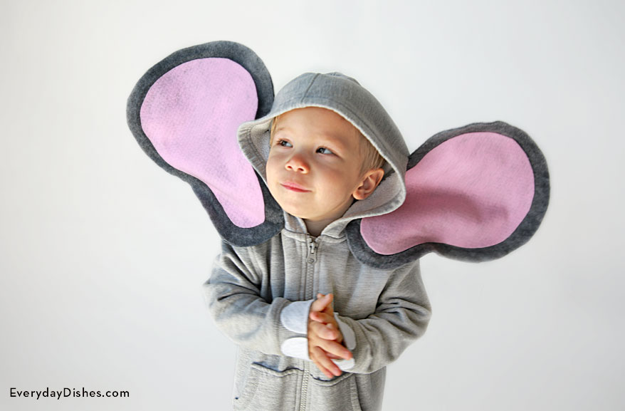 Halloween DIY Hoodie Elephant Costume Craft