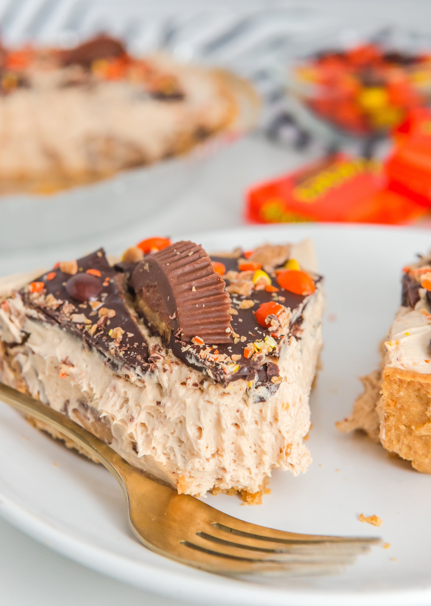 peanut butter pie with reese's peanut butter cups recipe