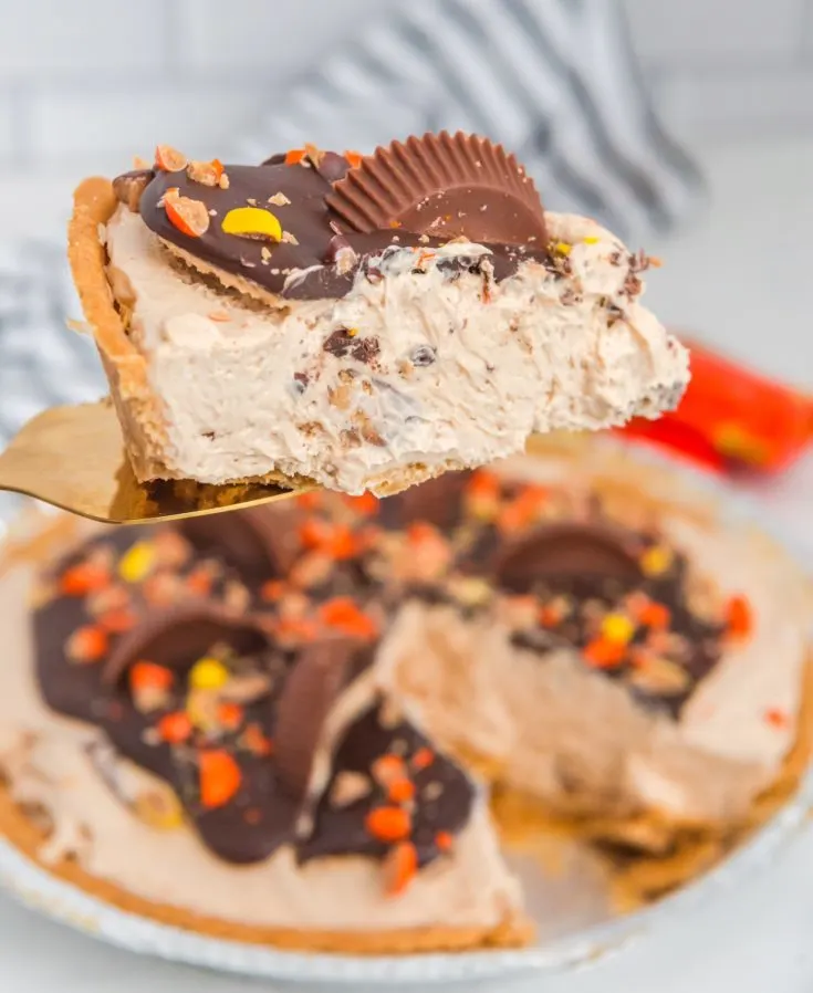 piece of reese's peanut butter cup pie