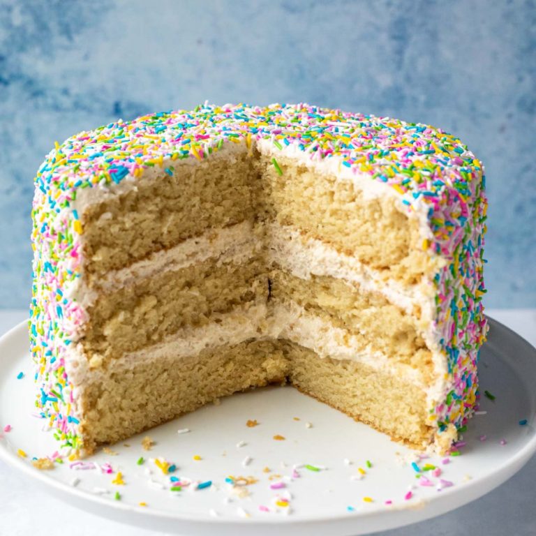 Vegan Vanilla Birthday Cake