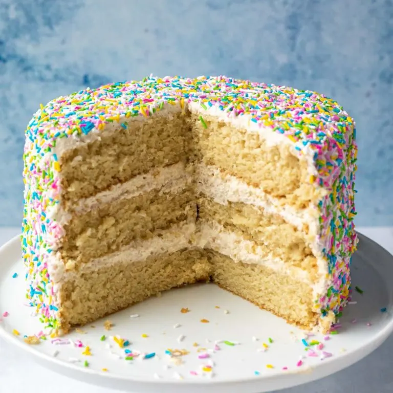 Vegan Vanilla Birthday Cake