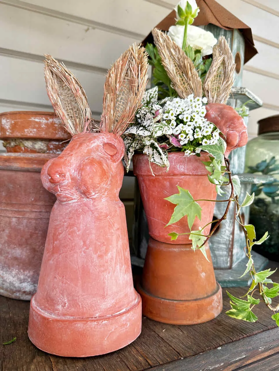 Adorable Easter Bunny DIY Craft Using Air Dry Clay