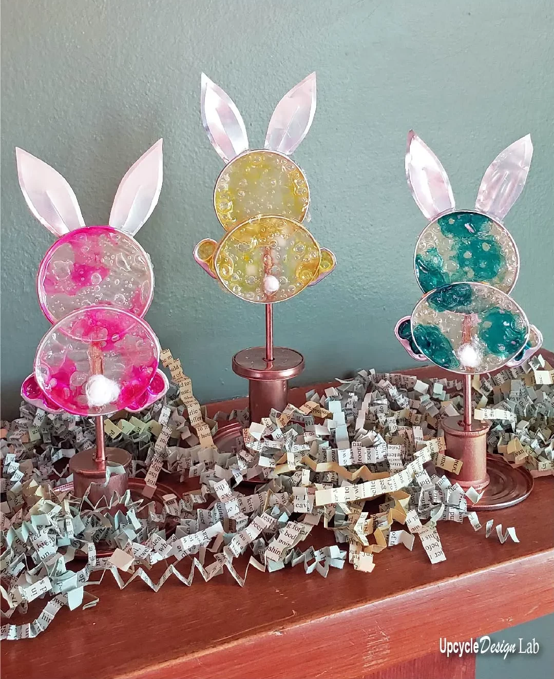 Baked Mod Podge Easter Bunny Decorations