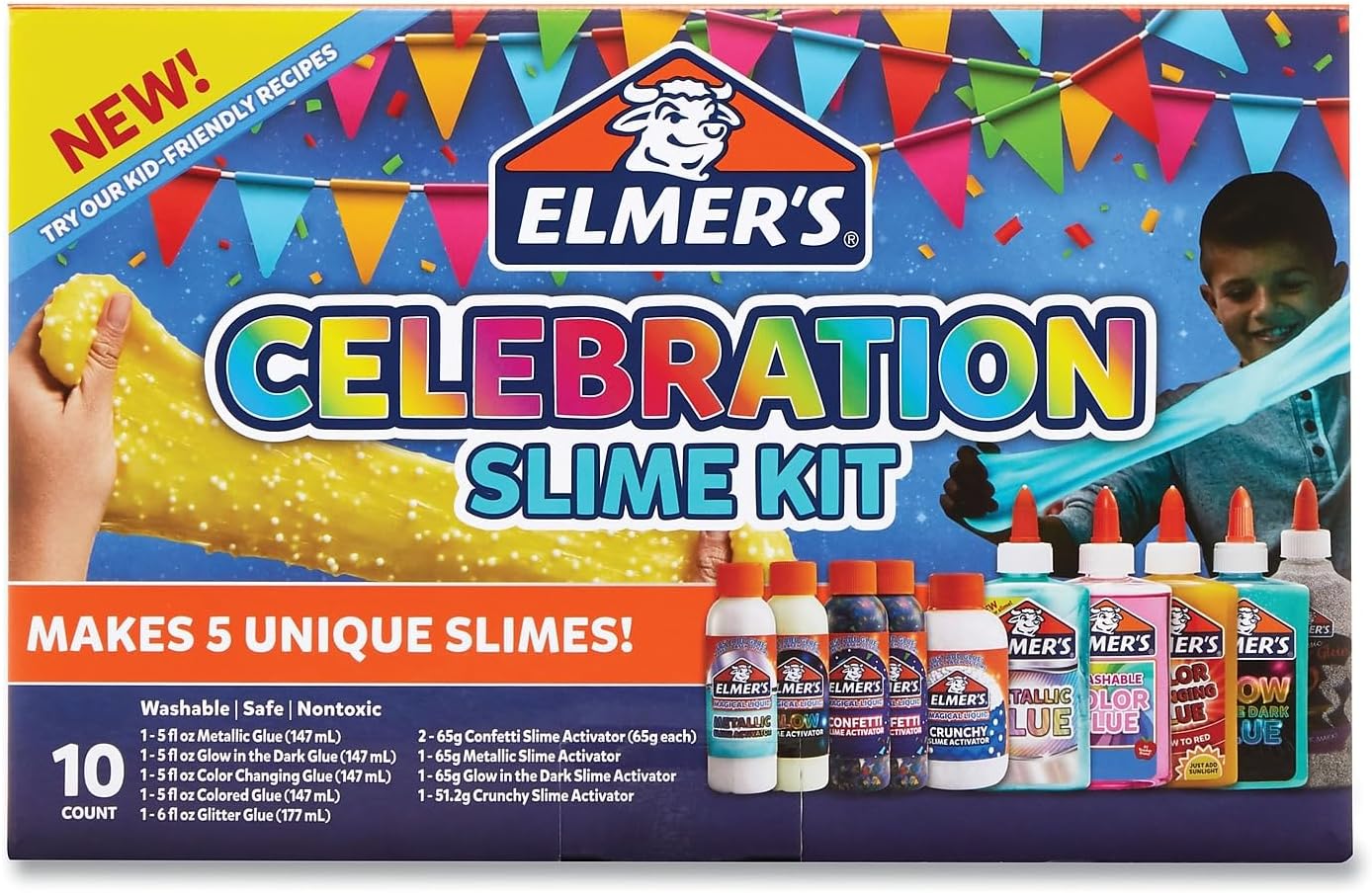 Elmer's celebration slime kit