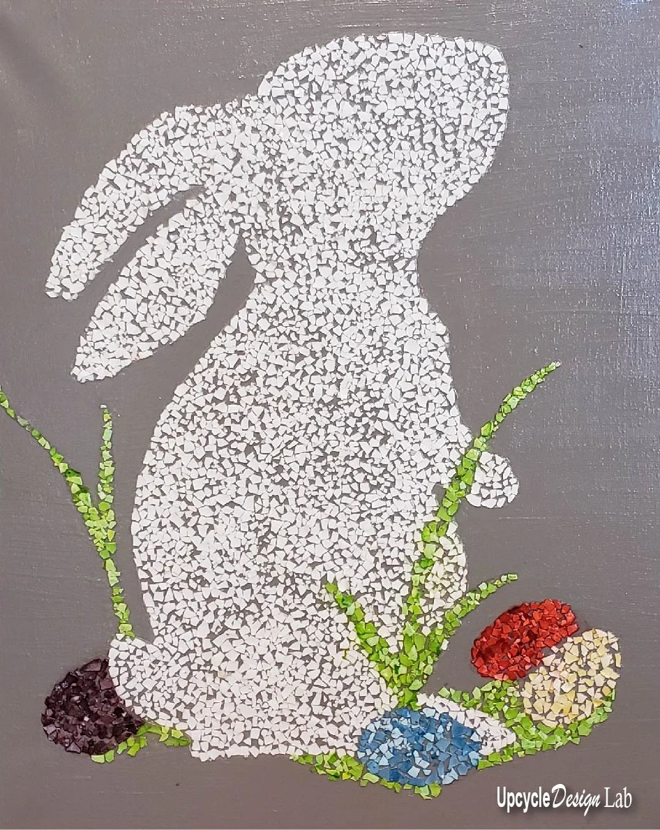 Easy Eggshell Art – Upcycled Easter Bunny Decoration