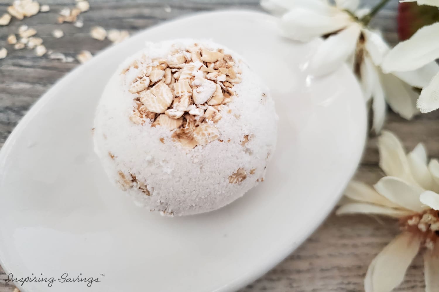 Soothing Oatmeal Bath Bombs