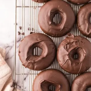 baked chocolate donuts
