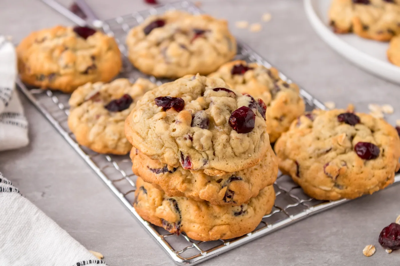 cranberry and oat cookies