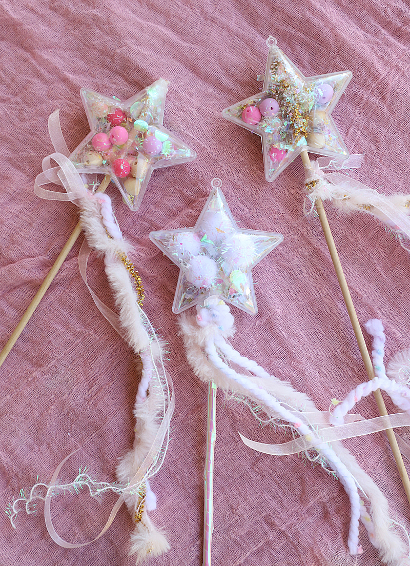 DIY star magic wands