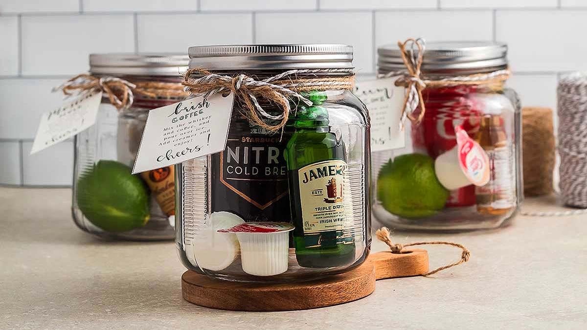 mason jar cocktail gift set