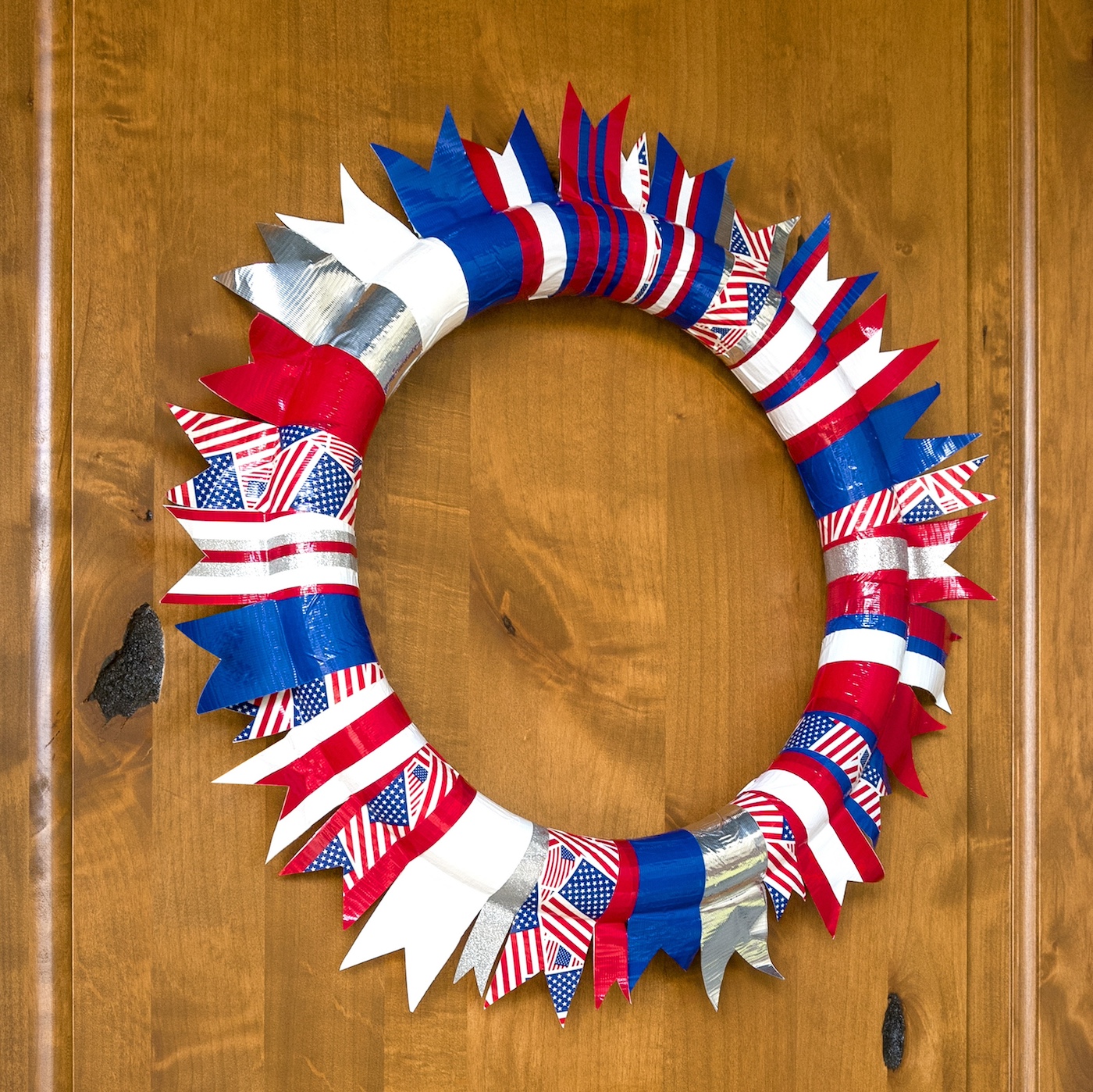 patriotic door wreath