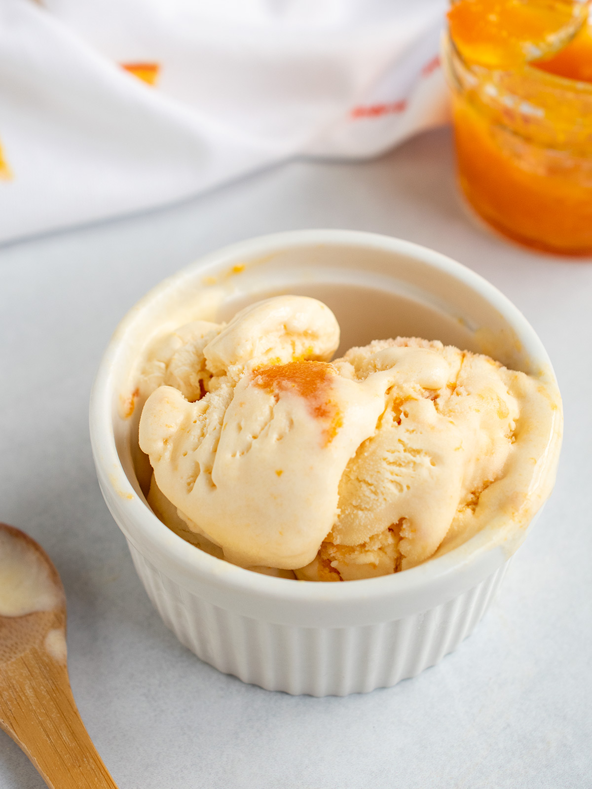 Apricot Ice Cream: No-Churn