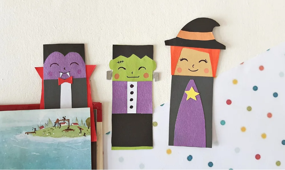 Easy DIY Halloween Bookmarks: Cute Craft for Kids