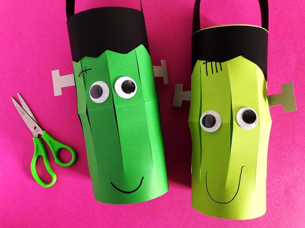 Easy Frankenstein Lanterns