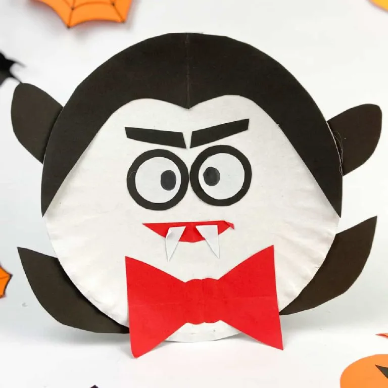 Halloween Paper Plate Vampire Craft