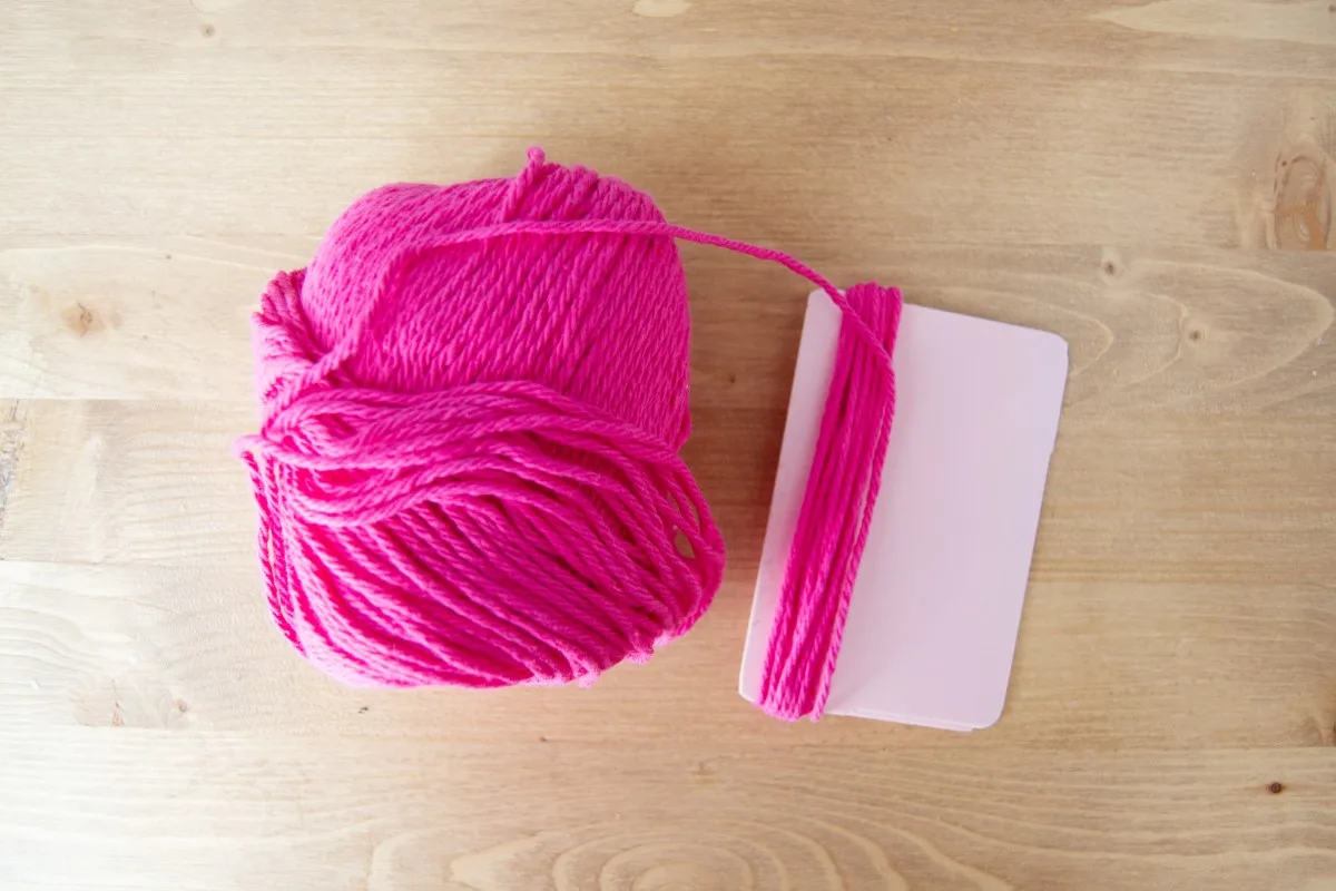 Wrap Yarn Around to Create Tassel