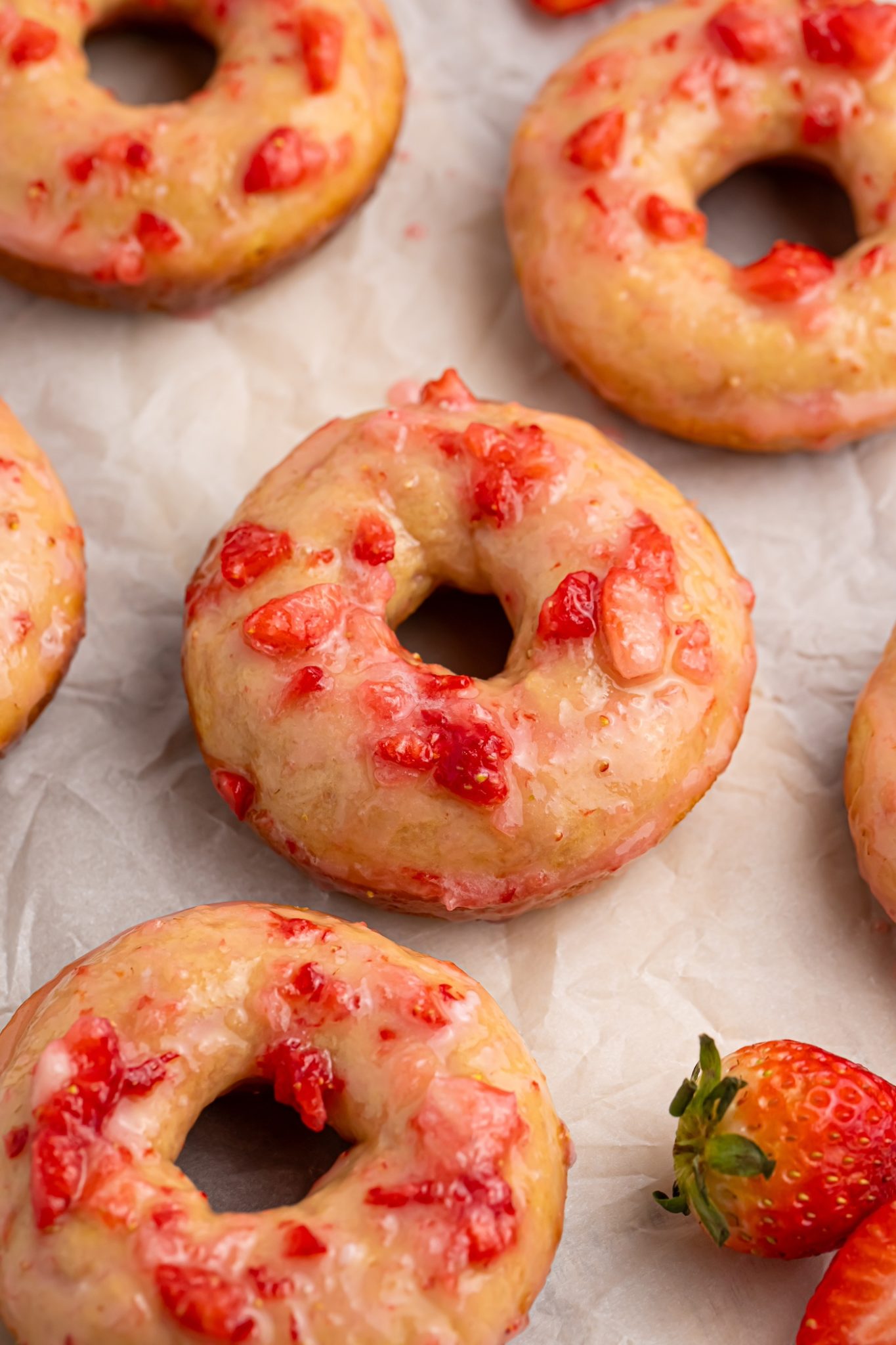 Baked Strawberry Donuts With Tasty Glaze Diy Candy 5562