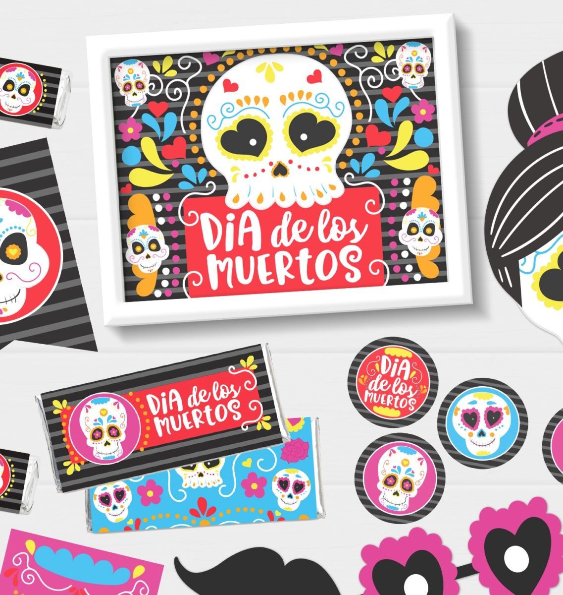 Dia de Los Muertos Printables (Free!) - DIY Candy