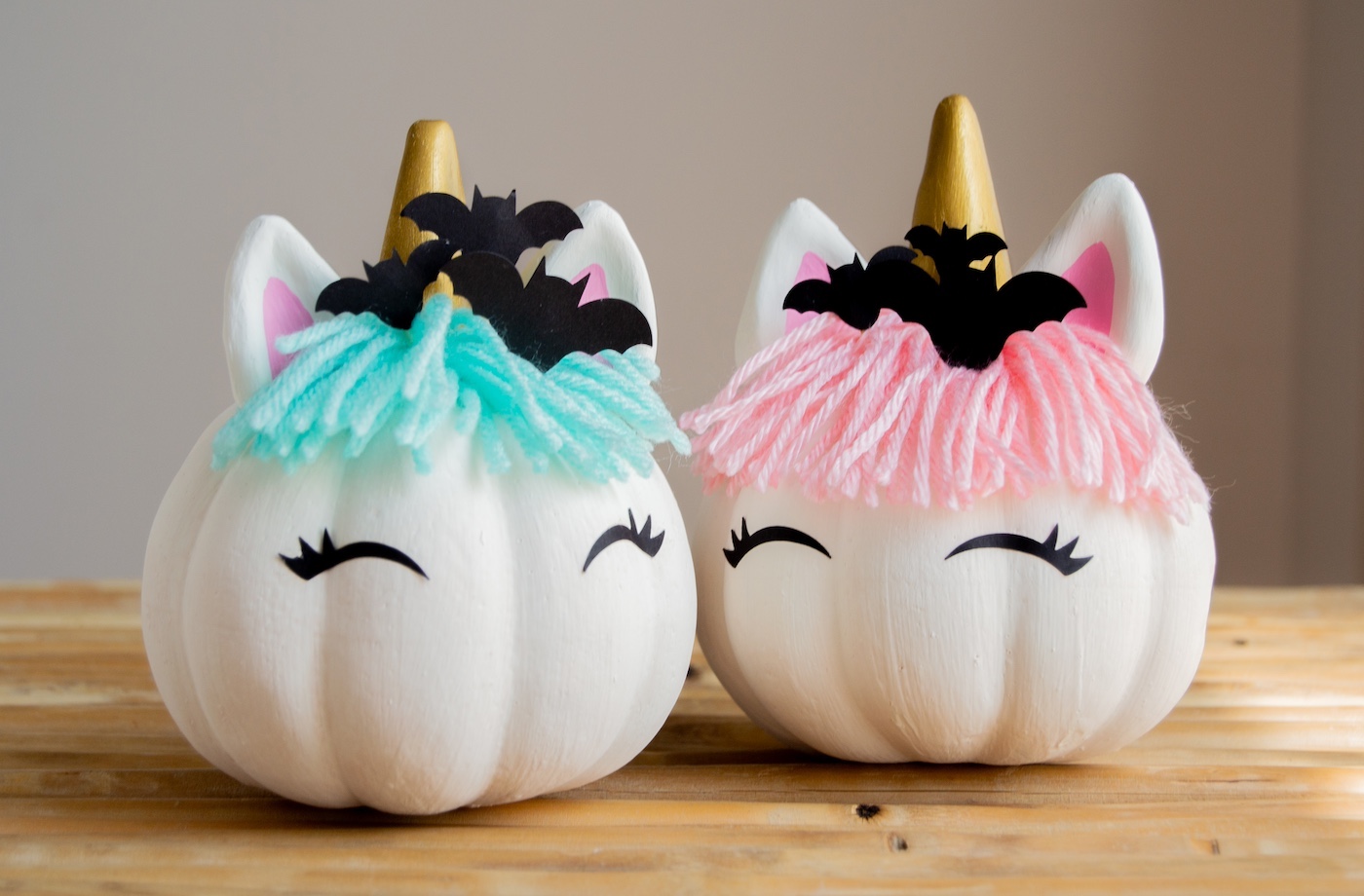 diy halloween unicorn pumpkins