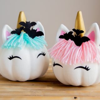 diy unicorn pumpkins