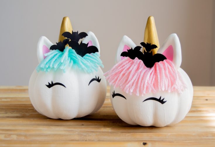 diy unicorn pumpkins