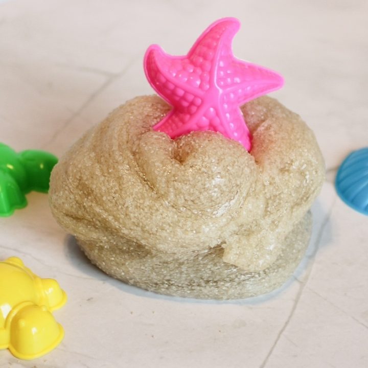 Sand Slime is Beachy Fun - DIY Candy