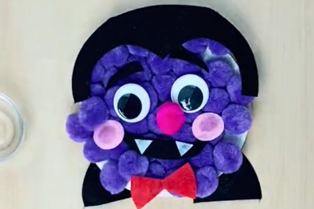 tik tok pom pom vampire craft for kids