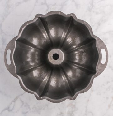 Greased standard sized bundt pan