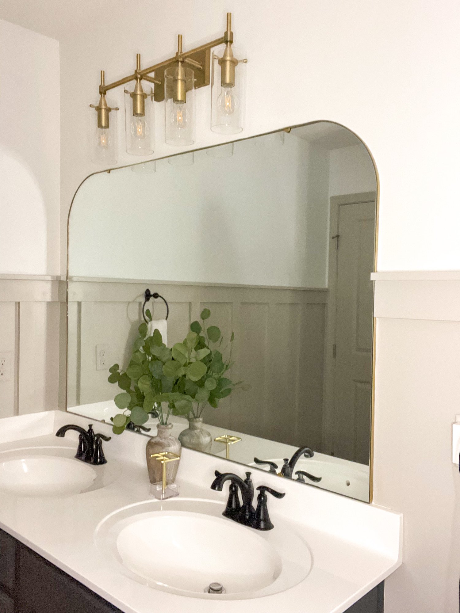 West Elm Rounded Mirror Dupe