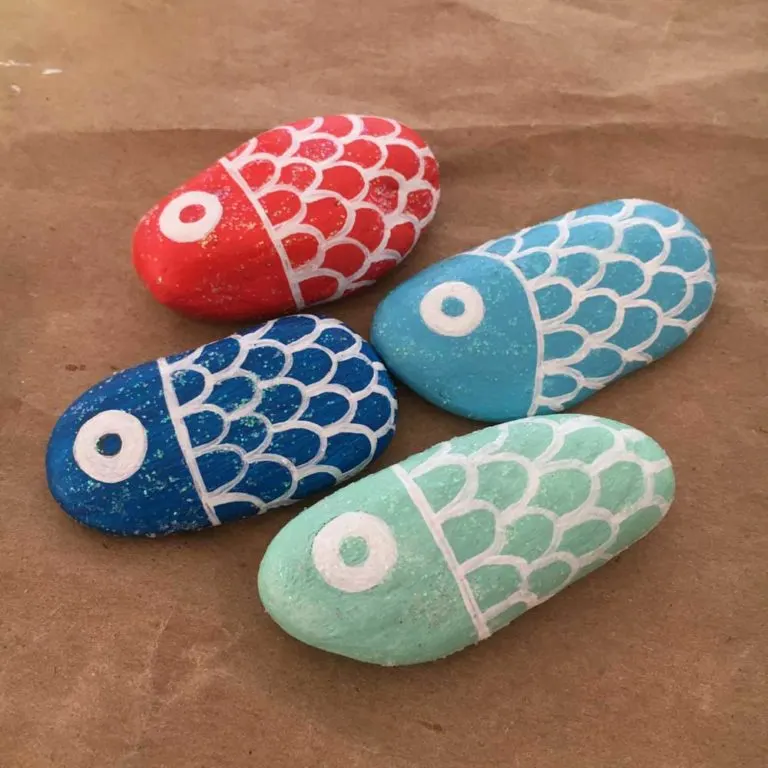 Rock Painting: Fishy Pebbles