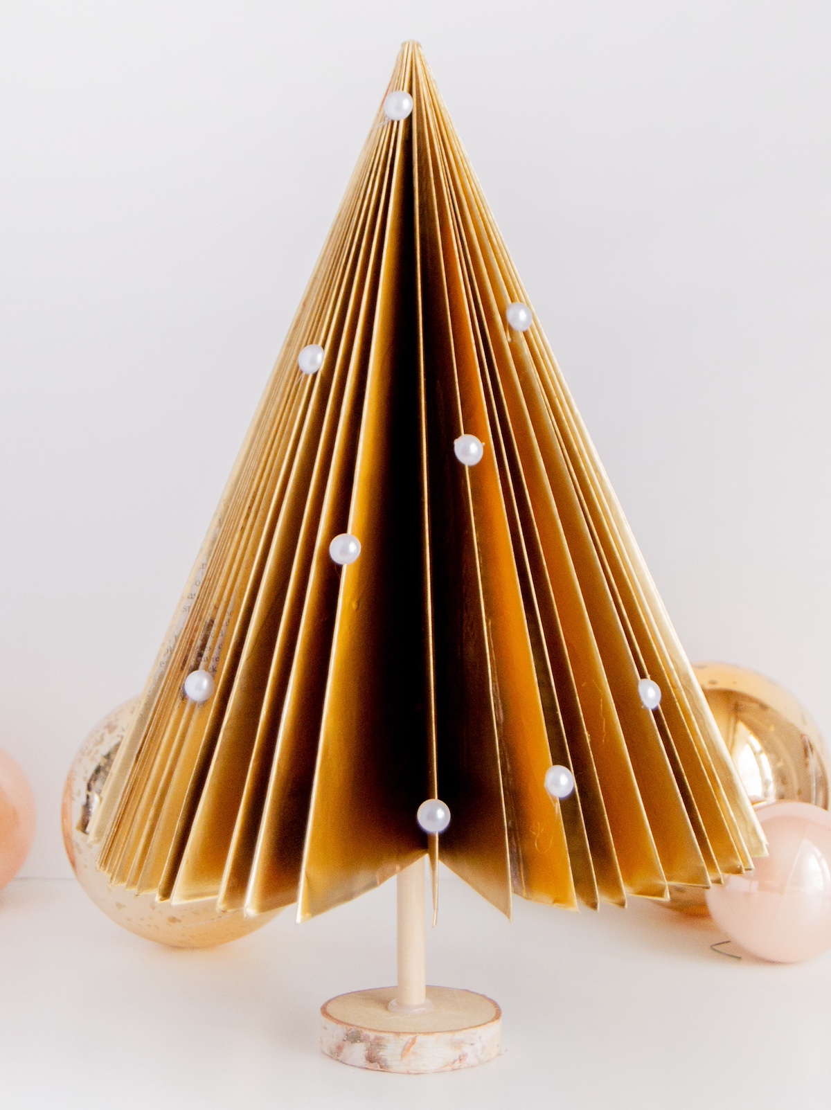 christmas tree out of magazine