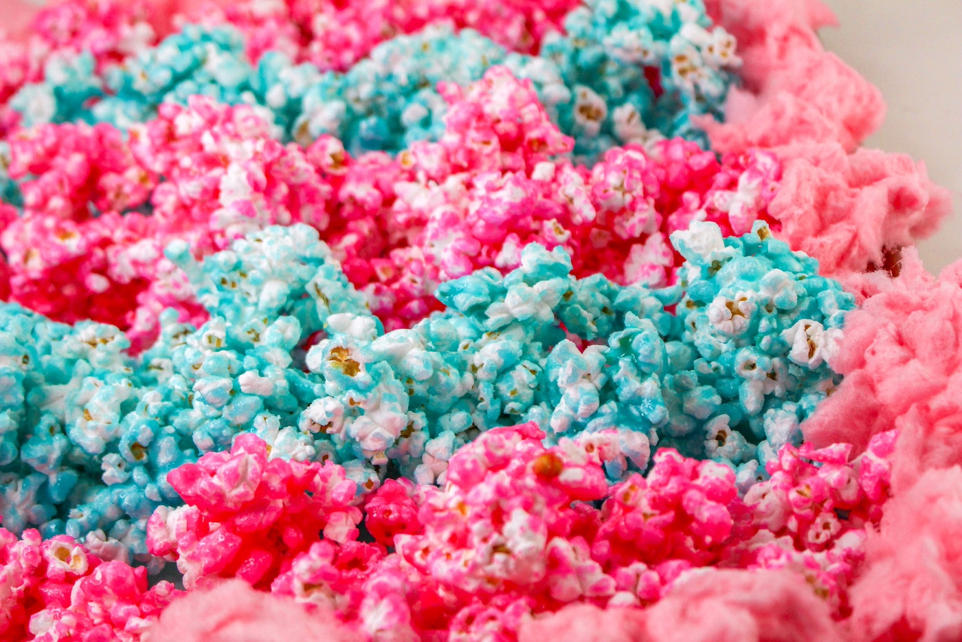 cotton candy and popcorn