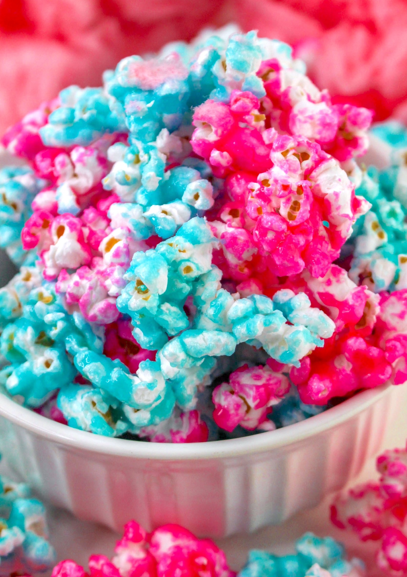 cotton candy flavored popcorn