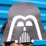 darth vader paper hat