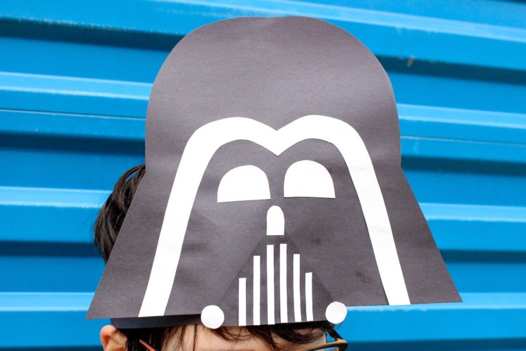 darth vader paper hat