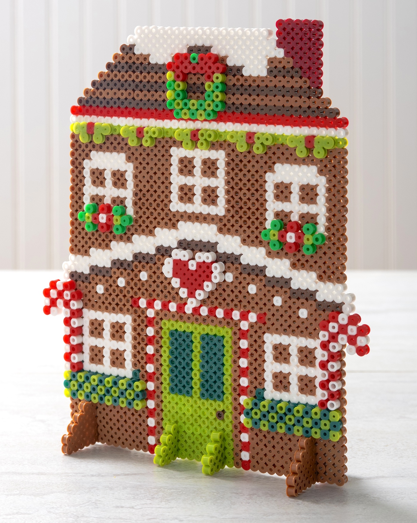 large 3D perler bead house