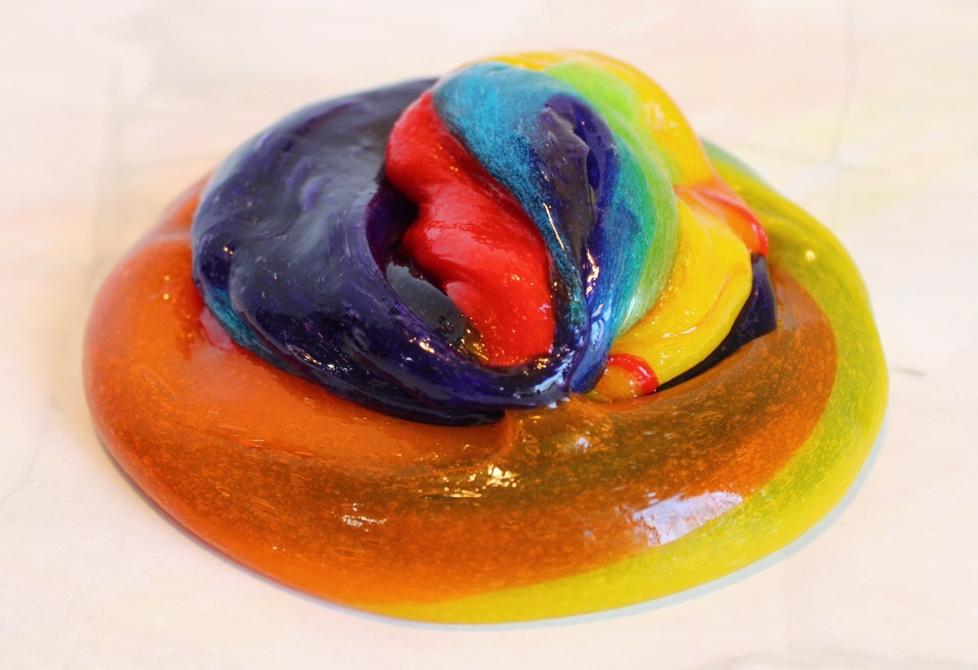 rainbow slime DIY