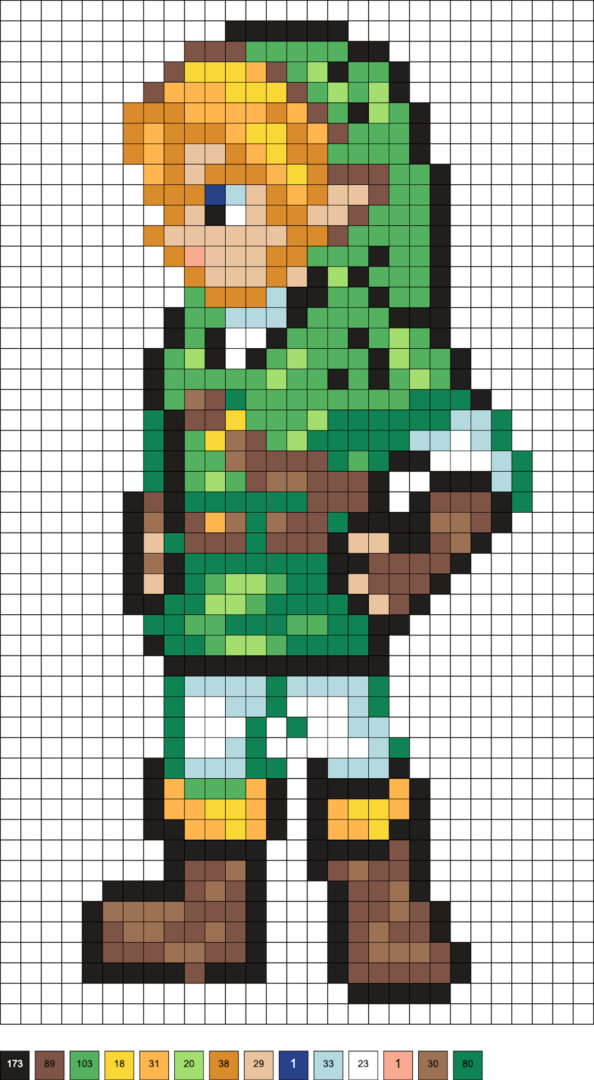 Legend Of Zelda Perler Beads (35+ Free Patterns) - Diy Candy