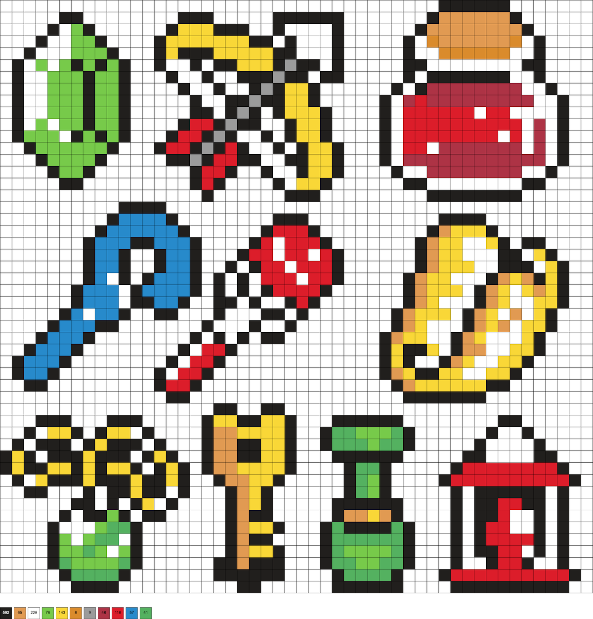 zelda items and weapons