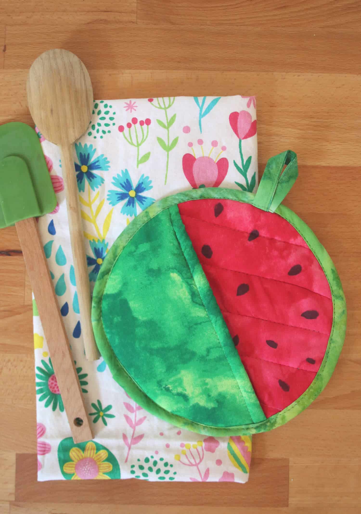 diy watermelon potholder