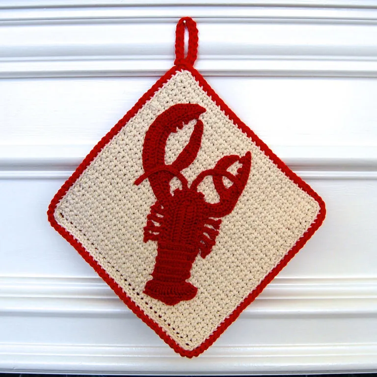 Crochet Lobster Potholder