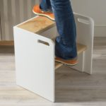 DIY wood step stool chair