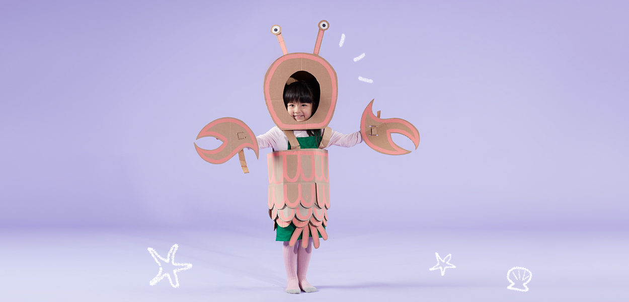 Make this mega-cute DIY lobster costume.